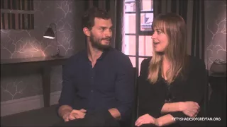 Dakota Johnson and Jamie Dornan Interview - Fifty Shades of Grey [Part 3]