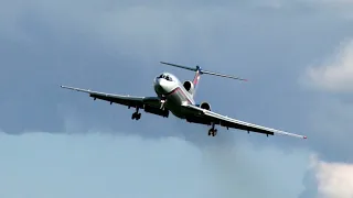 WHAT A STUDENT DOES AT THE HELM! Tu-154M - approach with departure with a faulty ILS system