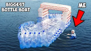 We Built World's Biggest Water-Bottle Boat. Guinness Record! 🔥 பிரமாண்ட பிளாஸ்டிக் பாட்டீல் படகு