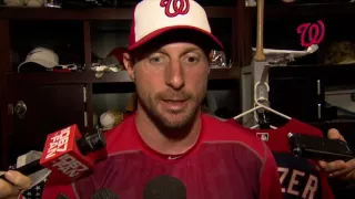 Max Scherzer after his 13th 10-plus strikeout outing