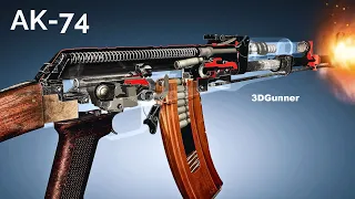 3D Animation: How the AK-74 works