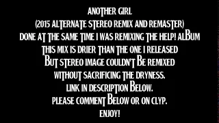 The Beatles - Another Girl (2015 Alternate Stereo Remix & Remaster By TOBM)