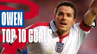 10 INCREDIBLE MICHAEL OWEN GOALS ⚽️  Best Goals for the Three Lions | Top 10 | England