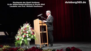 Musikpreis Stadt Duisburg + KoehlerOsbahrStiftung - Laudatio Michael Kaufmann