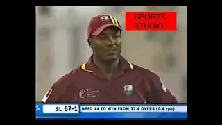 West Indies versus Sri Lanka 2006 Champions Trophy match highlights - Sri Lanka Dominating Run Chase