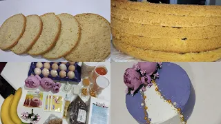 ☕Bananlı tortun hazırlanma qaydası#🍌🎂 Qaymağlı tort🎂