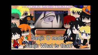 One Piece react to Naruto vs Sasuke Final Battle|+Naruto and Sasuke|Gacha Life/Clup|Tsuki-Chan~
