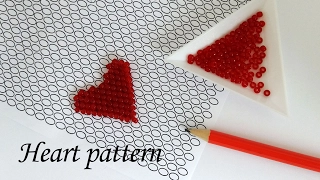 DIY Beading for Begginers: How to Make Pattern for the Beaded Heart