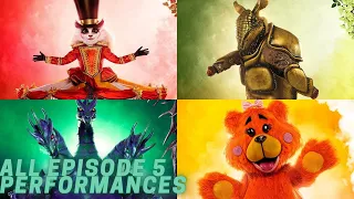 ALL EPISODE 5  PERFORMANCES (Group B Playoffs) | The Masked Singer | Season 7