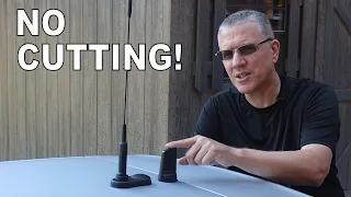 Ham Radio Antenna Without Cutting a New Hole