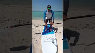 HOW to STAND UP on a paddle board. #shorts