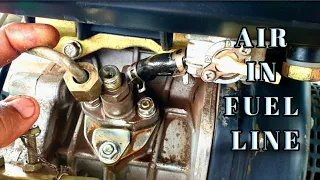 AIR IN FUEL LINE! ¤ FUEL BLEEDING ¤ SINGLE CYLINDER ENGINE