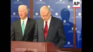 James Baker and 911 report author Lee Hamilton on Iraq crisis