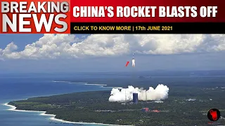 China’s Rocket Carrying Crew Blasts Off | 17th june 2021 | Watch Live Video | March-2F rocket | News