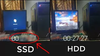 SSD vs HDD, Windows 7 || Computer Storage Speed Test.