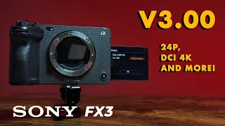 Sony FX3 Firmware Update V3.0 + Free Footage - XAVC-S-I DCI 4K