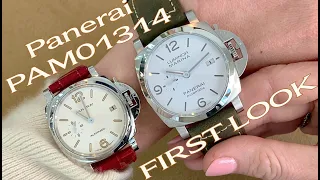 First Look: Panerai PAM01314 -- The First White "Sandwich Dial" Luminor