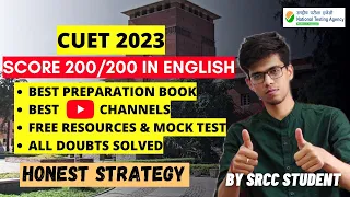 CUET 2023 english preparation strategy by SRCC| Best books, resources etc|CUET 2023 preparation|SRCC