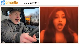 i crash on the car on omegle (social experiment)