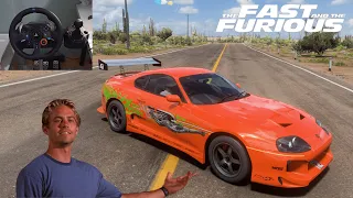 Rebuilding Toyota Supra RZ (Brian O'Conner - Fast & Furious) - Forza Horizon 5 - Logitech G29