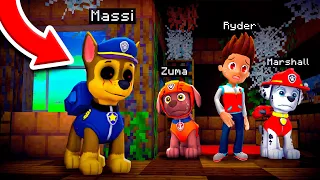 TROLLEO A PAW PATROL DISFRAZADO DE CHASE .EXE PAW PATROL EN MINECRAFT 😱