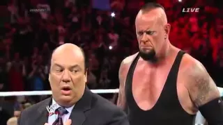 WWE main event 18 march 2014 Undertaker almost kills Paul Heyman