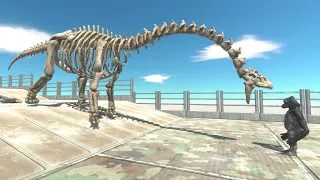 Skeleton Sauropod Death Run - Animal Revolt Battle Simulator