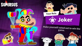 Shinchan became joker in super sus 🤡🔥 | shinchan and his friends playing among us 3d 😂 | funny