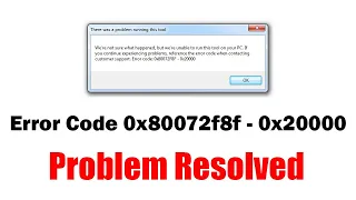 Windows Media Creation Tool Error Code 0X80072F8F 0X20000 Fixed