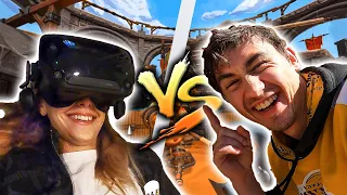 VIRTUAL REALITY COUPLE FIGHT (3 games, 3 bets…)