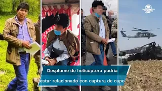 Marina indaga nexo entre captura de Caro Quintero y caída de helicóptero