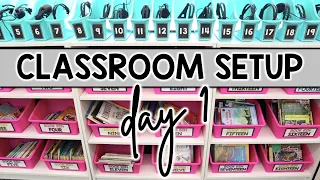 CLASSROOM SETUP 2022 - Day 1 | Furniture & Layout