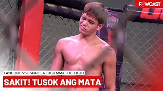 Aray! Natusok ang Mata! Marwin Landing vs Fernando Espinosa | UGB MMA Full Fight