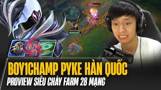 PROVIEW: BOY1CHAMP PYKE HÀN QUỐC FARM 28 MẠNG RANK THÁCH ĐẤU GÁNH TEAM LẬT KÈO MÃN NHÃN