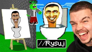 OSZUKUJE KOMENDĄ //RYSUJ w KONKURSIE BUDOWANIA w Minecraft!