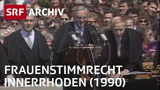 Einführung Frauenstimmrecht Appenzell-Innerrhoden (1990) | Frauenbewegung Schweiz | SRF Archiv
