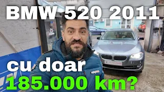 Verificare BMW 520 second hand 2011 cu doar 185 000 km