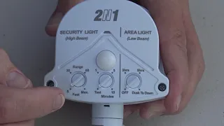 Security Light Installation Part 9: Setting Dusk to Dawn Light Control on 2N1 Area PIR