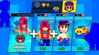 0 TROPHY Account in FREE GROM CHALLENGE + Box Opening - Brawl Stars