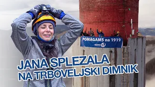 NEVERJETNO! JANA MORELJ NAM JE VZELA SAPO: SPLEZALA NA TRBOVELJSKI DIMNIK