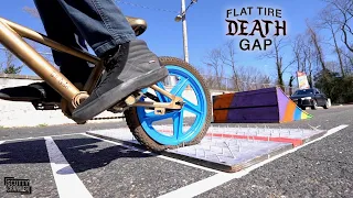 FLAT TIRE DEATH GAP! *ON KIDS BIKES*