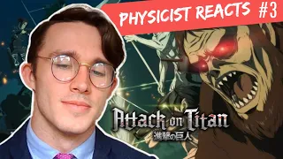 Physicist REACTS to Attack on Titan Physics Scenes #3