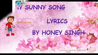 SUNNY SUNNY song of YARIYAN by Honey Singh LYRICS