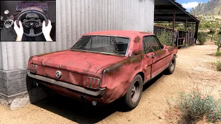 Rebuilding 1965 Ford Mustang GT - Forza Horizon 5 | Steering Wheel Gameplay