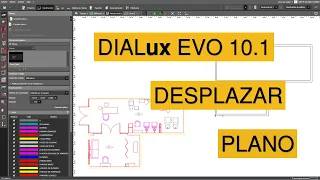 Como desplazar el plano de AutoCAD en DIALux EVO | Mover el plano base