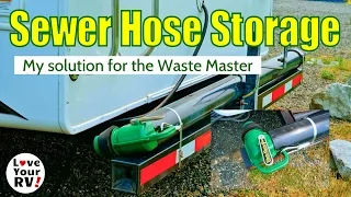 Waste Master RV Sewer Hose Storage Solution