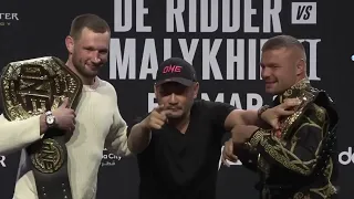 ONE 166: Face-off between Anatoly Malykhin and Reinier De Ridder #onechampionship