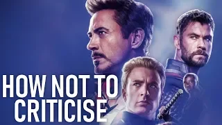 The Worst Attempt to Criticise Avengers: Endgame Ever