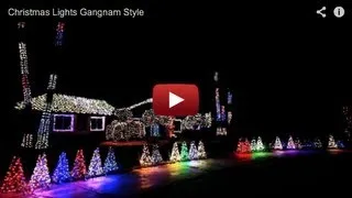 Christmas Lights Gangnam Style
