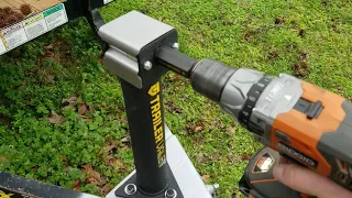 TRAILER VALET  Drill Powered Trailer Jack REVIEW
